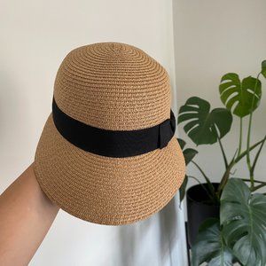 STRAW BOATER SUMMER BEACH VACATION WOMENS SUN RETRO HAT